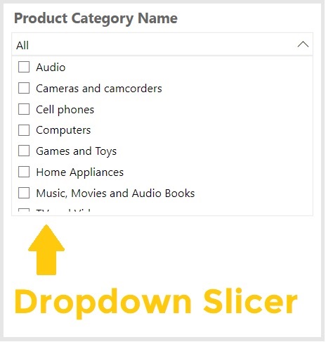 Dropdown Slicer