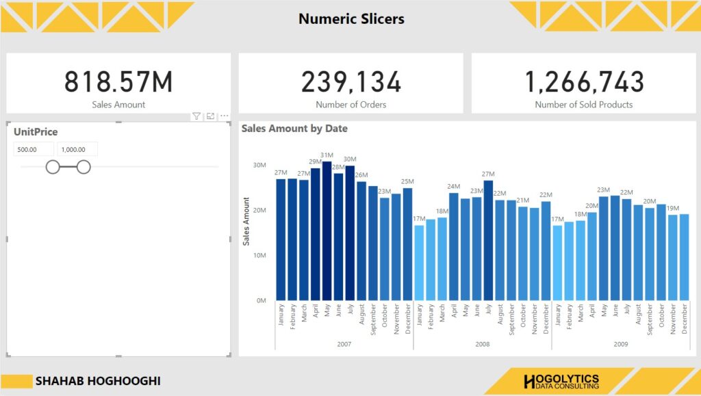 Numeric Slicer