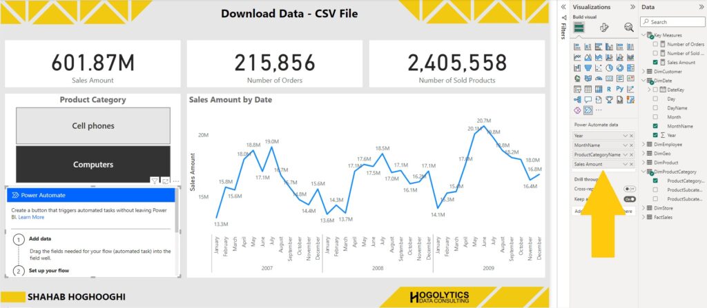 Download data Power Automate