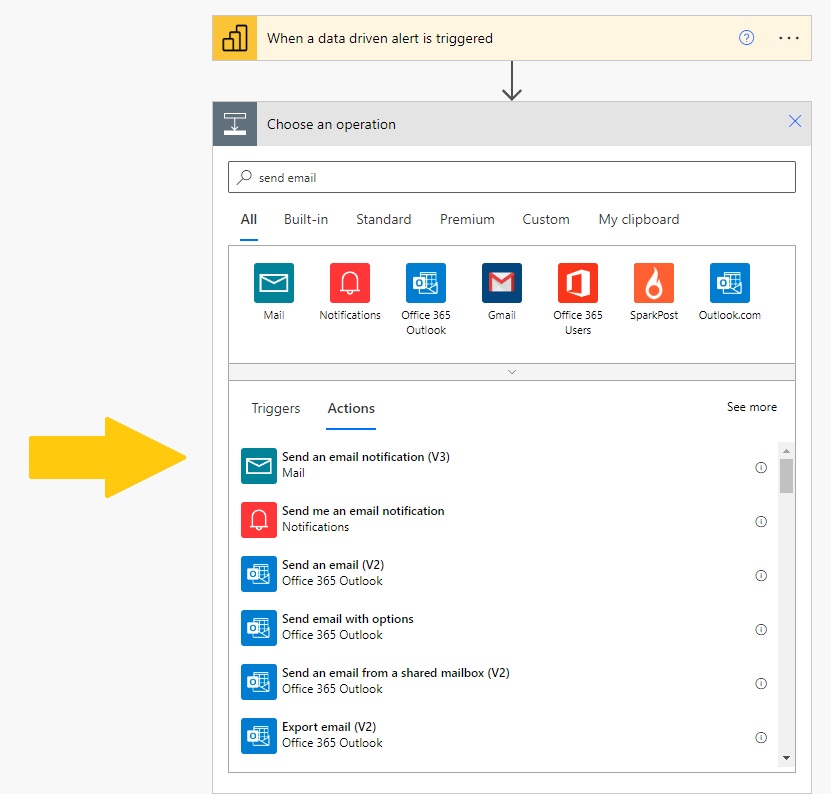 send email notification power automate