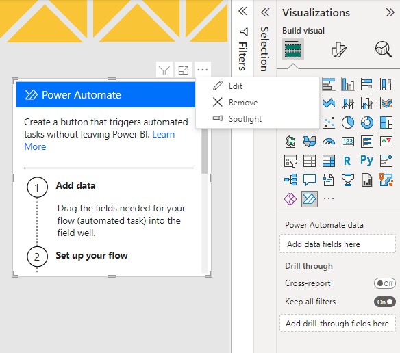 Power Automate visual