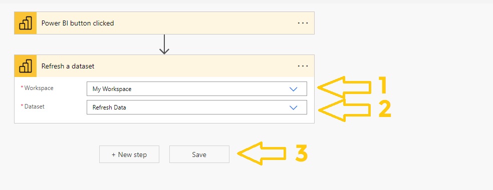 Power Automate refresh Dataset