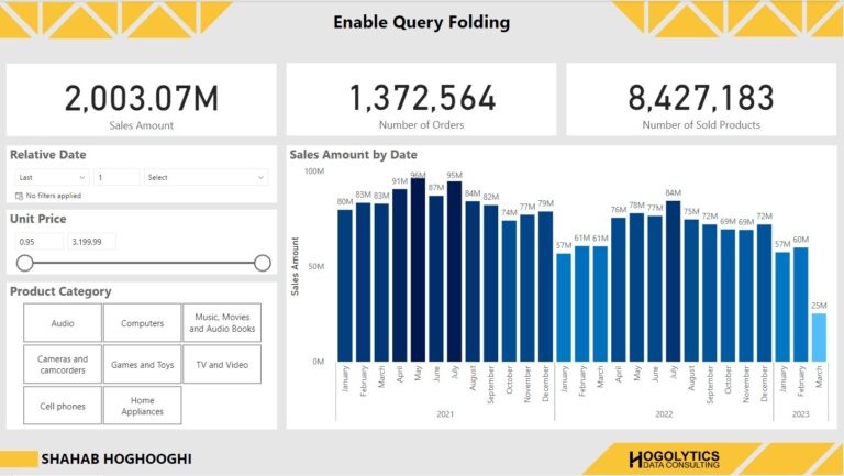 Enable Query Folding - HOGOLYTICS